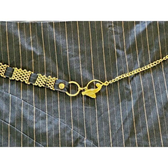 Baby Phat 24 Dark Striped Skirt (Belt has Broken Pieces) 3X NWT See Photos! - Picture 5 of 8